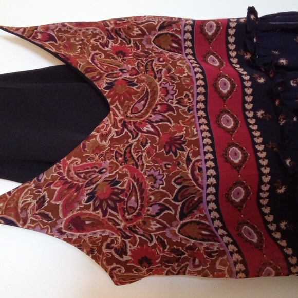 Patrons of Peace Ruffled Boho Tank Blouse - Picture 3 of 12